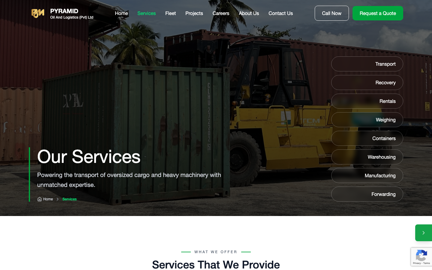 Pyramid Oil & Logistics - Services